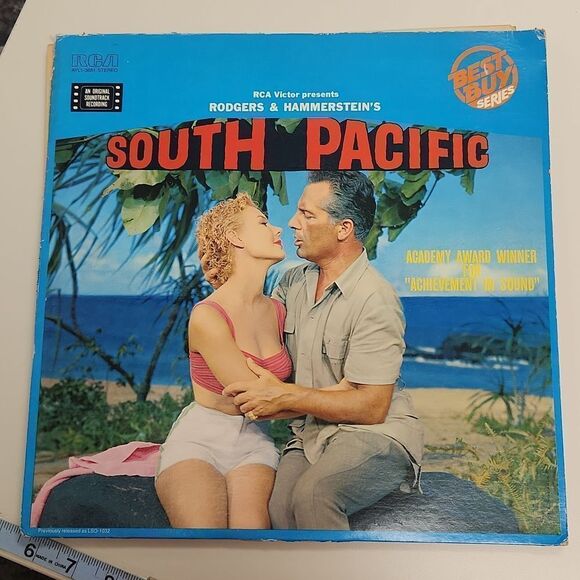 South Pacific 1958 Original Soundtrack Rodgers & Hammerstein Vinyl Record Album - Picture 1 of 9